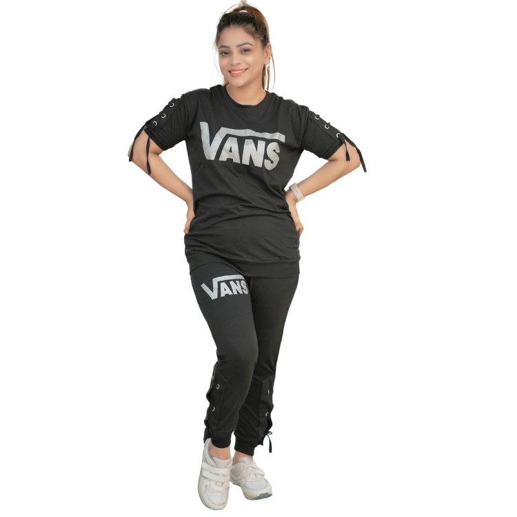অভিশ্বাস্য মুল্যে প্রিমিয়াম ব্ল্যাক “VANS” টু-পিস সেট